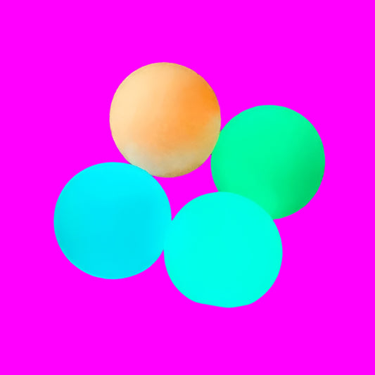 10/4Pcs Luminous Sticky Ball Glow in the Dark Ball Throwing Indoor Decompression TPR Sticky Balls Target Ball Kids Sticky Balls