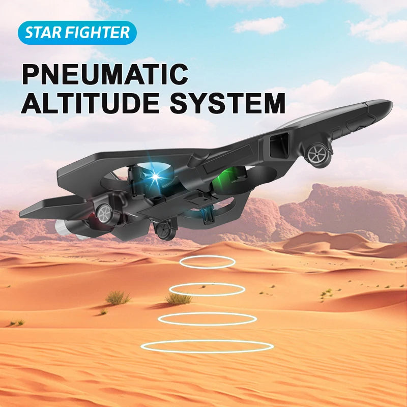 Glider Flying Helicopter RC Hobby Jet Plane 2.4G Stunt Remote Control Foam Fighter Airplane Toy with Light